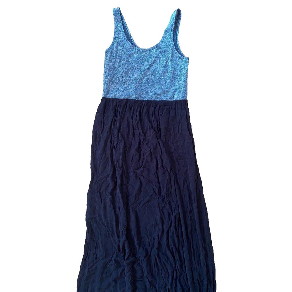 Lou and Grey Women's Sleeveless Full Length Dress Gray Black Stretch Size XS/S